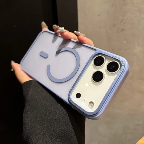 Alternative view of MagSafe Transparent iPhone Case Blue – iPhone 15 / 16 / 17 Series (Pro, Pro Max & Air)
