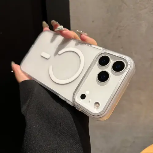 Alternative view of MagSafe Transparent iPhone Case White – iPhone 15 / 16 / 17 Series (Pro, Pro Max & Air)