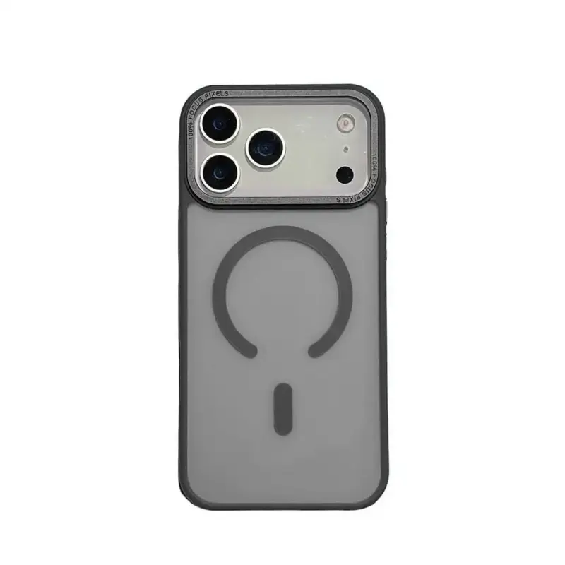 MagSafe Transparent iPhone Case Black