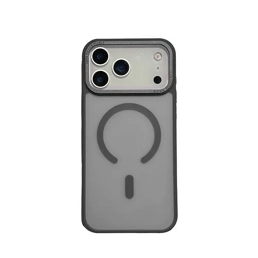 MagSafe Transparent iPhone Case Black