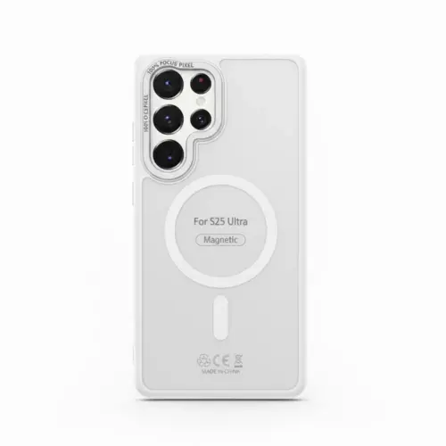MagSafe Transparent Samsung Case White
