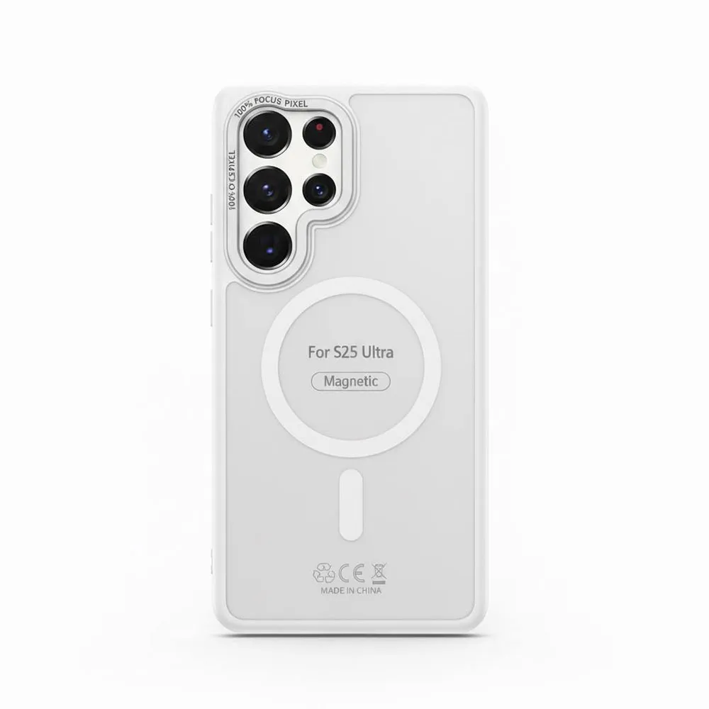 MagSafe Transparent Samsung Case White